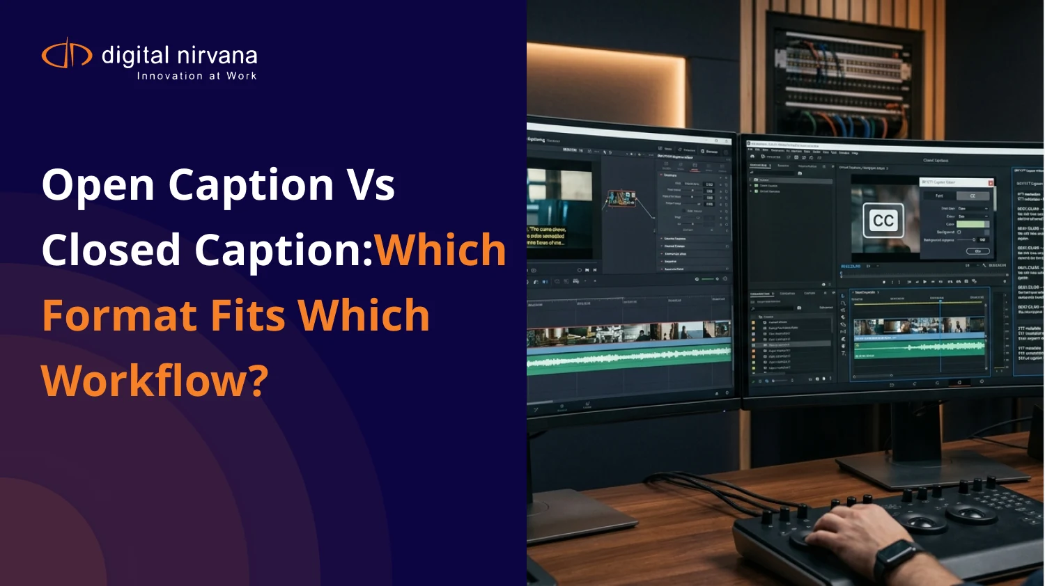 Open vs Closed Caption: Which Format Fits Which Workflow?
