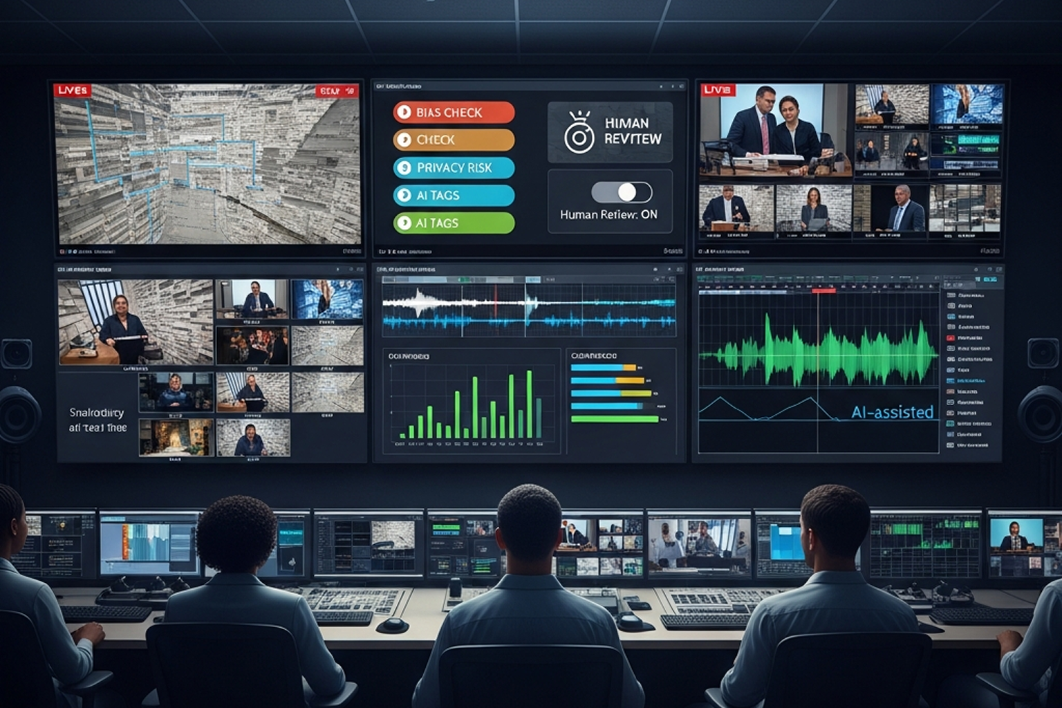 The Ethics of AI in Media: Monitoring, Bias, and Transparency