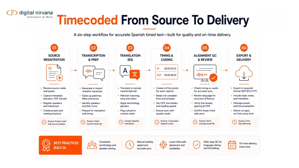 Timecoded From Source To Delivery